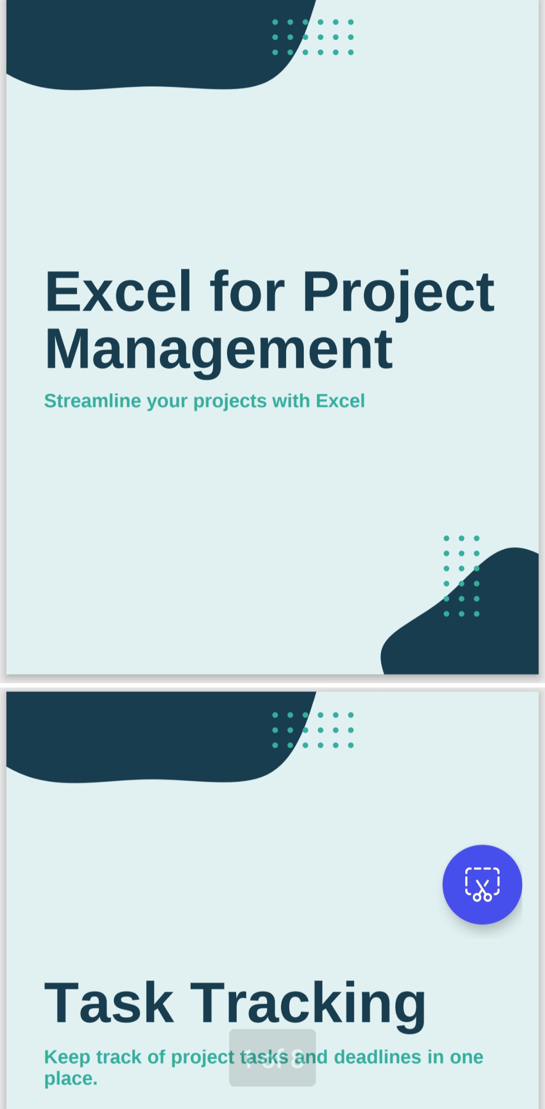 Exel for project management 